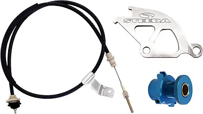 Steeda 555-7040 Clutch Cable With Aluminum Quadrant Adjustable Ford Mustang Kit • $136.94