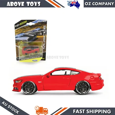 Maisto 1:64 Scale 2015 Ford Mustang Gt Red Diecast Model Racing Car Toy Gift • $30.19