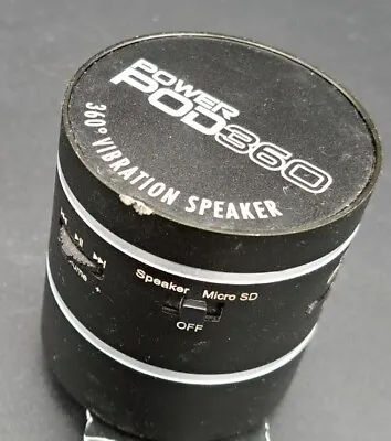 Power Pod 360 Bluetooth 360 Degree Vibration Speaker Untested • $11.98