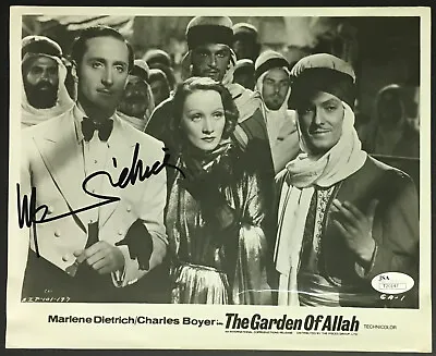 Marlene Dietrich Signed Garden Of Allah Photo Actress Singer Celebrity Auto JSA • $85