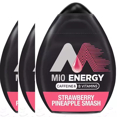 (3 Pack) MiO Energy Caffeine Pineapple Strawberry Liquid Water Enhancer 1.62 Oz • $9.99