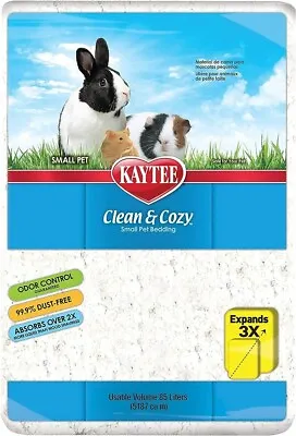 Kaytee Clean & Cozy Super Absorbent Paper Bedding For Cages Hamster 85LWhite • £27.35