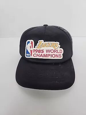 Mitchell & Ness Los Angeles Lakers 1985 Champions Trucker Cap Hat Snapback Mesh • $15.99
