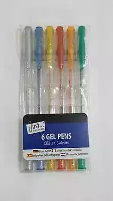 £2.39 • Buy New 6x Assorted Colour Glitter & Scented Gel Pens Back To School Office Crafting