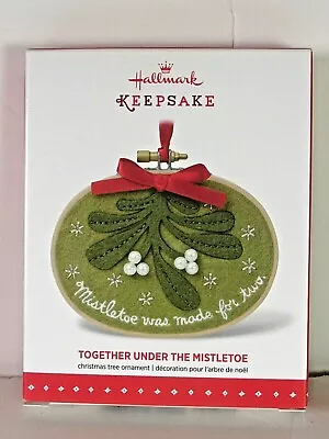 2015  Together Under The Mistletoe  Hallmark Ornament • $3.99