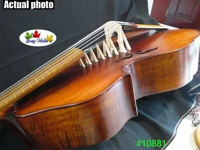 SONG Brand Copy Old Install Frets 25  Viola Da Gamba With 7 Bridges 14 Strings • $2519.10