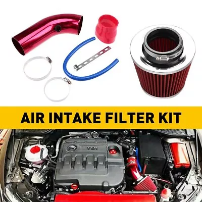 Cold Air Intake Filter Induction Kit Pipe Power Flow Hose System Car Auto US • $40.99
