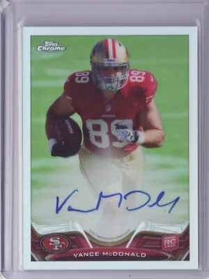 2013 Topps Chrome Autograph Refractors #188 Vance McDonald 127/150 Auto Flat S/H • $19.99