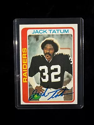 Jack Tatum Autographed Signed Football Card • $9.99