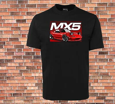 JB's Black T-shirt Mazda MX5 Great New Design Retro Racing Drift  • $22.99