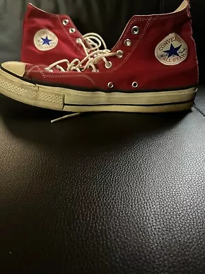 Vintage 1970's Chuck Taylor All Star Converse High Top Converse Sneakers Size 12 • $200