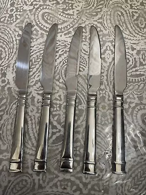 Heritage Mint Ltd BENTLEY Stainless Set 5 Dinner Knives Flatware • $19