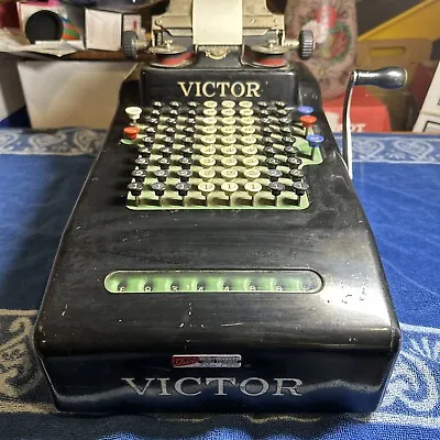 Vintage Victor Adding Machine In Great Working Condition    Antique  Metal Heavy • $135