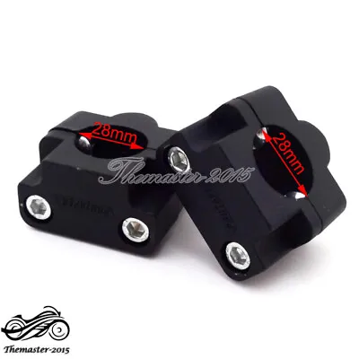 1 1/8  Fat Handle Bar Clamp Risers Taper For ATV Honda Trx 450r 250r 300ex 400ex • $18.95