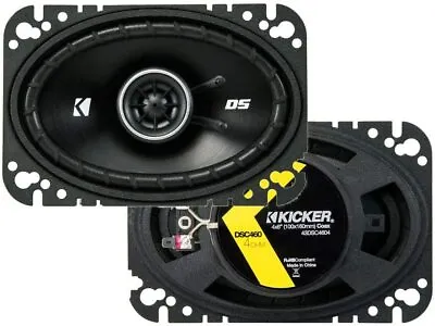 KICKER DS-Series 43DSC4606 Car Audio Coaxial Speakers 4x6  2-Way Zero Protrusion • $59.99