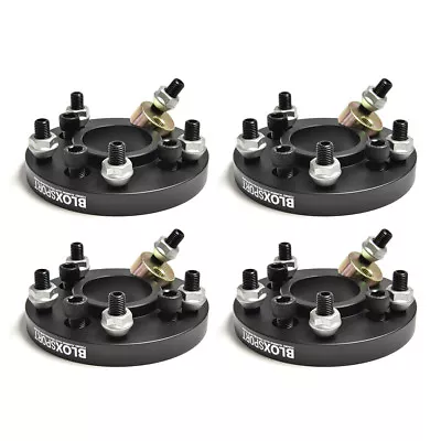 (4) 18mm Forged Black 4 Lug To 5 Lug Wheel Adapters 4x100 To 5x114.3 For BMW E30 • $237.16