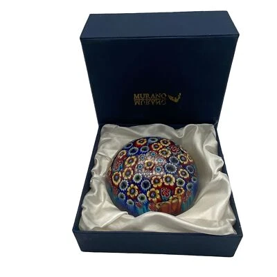 $134.99 • Buy Vintage Murano Milifori Paperweight Cristalleria Ann Primrose Collection D'arte