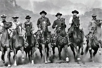 The Magnificent Seven On Horses 8x12 Photo Steve Mcqueen Charles Bronson Brynner • $14.41