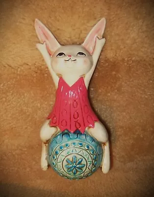 Vintage Easter Bunny Rabbit Egg Coin Bank Ceramic Retro Kitsch • $39.99