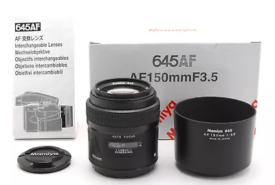 【UNUSED In BOX】Mamiya 645 AF 150mm F/3.5 Lens For 645 AF AFD W/ Hood From Japan • $299.90