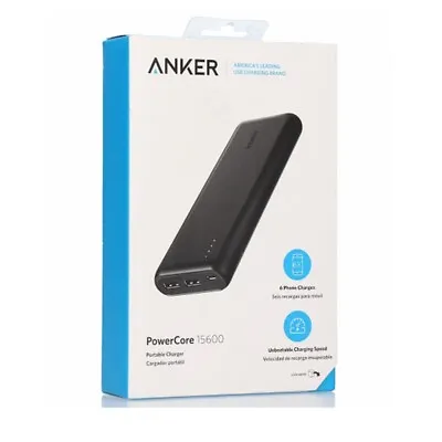 $39.95 • Buy Anker PowerCore 15600mAh 5V 2 Port USB External Battery Power Bank Astro Charger
