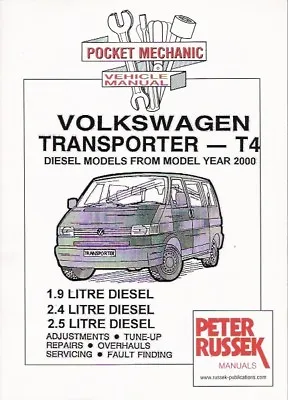 2000-2005 Volkswagen VW Transporter T4 800 1000 1200 Service Repair Manual 0889* • $39.95