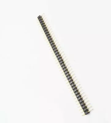 5PCS Single Row 40Pin 2.54mm Round Male Pin Header Gold Plated Machined • $2.51