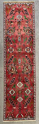 Vintage Kazak Runner Hand Made Hallway Old Caucasian Rug Carpet 8'10  X 2'4  • £490