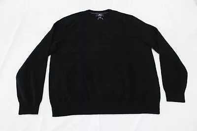 Lands' End Men's Long Sleeve Fine Gauge Cashmere Sweater NC3 Black Large (42/44) • $84.99