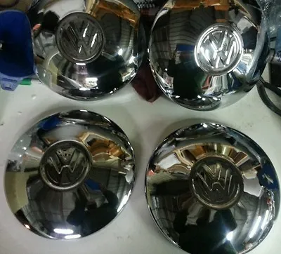 New Chrome Set 4 Vw Bus 71-79 Stock Rim Hub Caps Or Volkswagen Vanagon 80-91  • $179.99