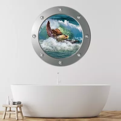 £10.98 • Buy Turtle Surf Porthole Wall Sticker WS-57518