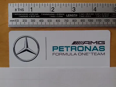 AMG Petronas F1 Team Sticker 120mm Long Approx Ideal For Car Tool-box Etc. • £7