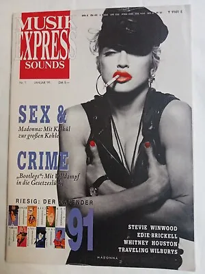 Madonna Musik Express Sounds German Magazine 1991 Germany Mega Rare • £80.31