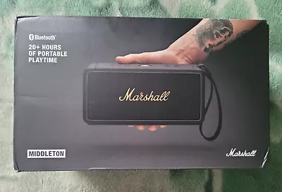 Marshall Middleton Portable Bluetooth Speaker Black & Brass • £265