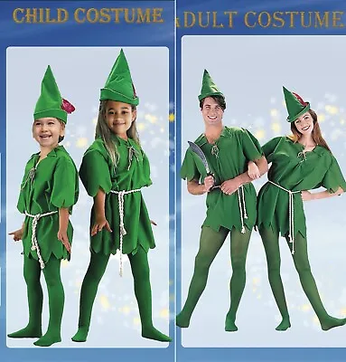 Peter Pan Robin Hood Costume Boys Kids Adults Child Lost Boy  • $23.95