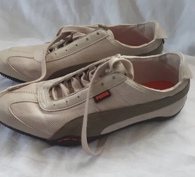 $29.99 • Buy Puma Women Shoes Runners Beige Partia Leather As New Conditions Size 8.5