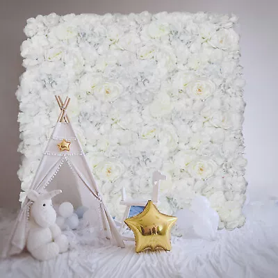 6Pc Silk Artificial Flower Wall Panel Wedding Flower Pillar Stage Floral Decor • $100.70