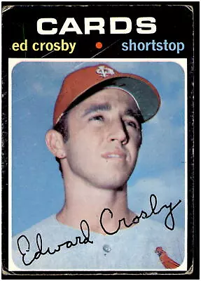 1971 Topps #672 Ed Crosby GD B • $1.25