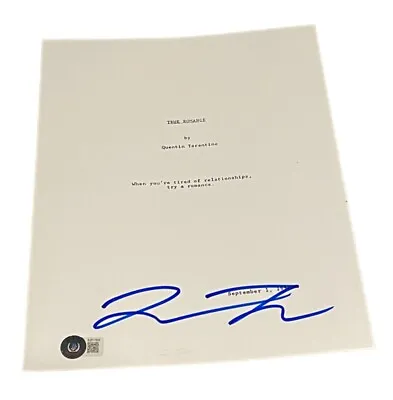 Quentin Tarantino Signed Autograph True Romance Movie Script Beckett BAS Coa NY • $500