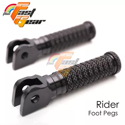 For Dragster 800 RR / RC 15-19 18 17 M-GRIP Rider Front Footpegs CNC Black • $68.52