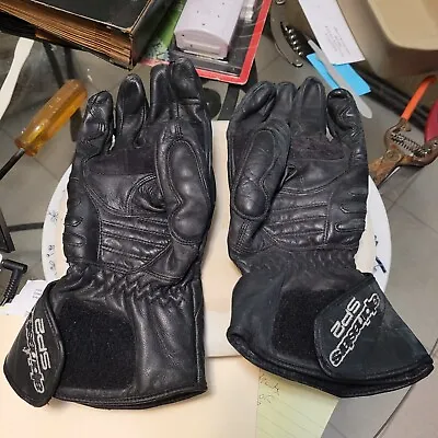 Alpinestars SP-2 XL /11 Leather Motorcycle Gloves Black • $21.50