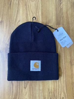 £12.95 • Buy Carhartt Wip Beanie - Dark Navy Blue - One Size - Bnwt