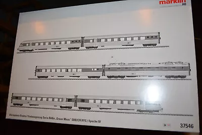 Marklin HO 37546 RABe SBB  Gray Mouse  6 Rail Car MFX Digital Passenger Set NIB • $999