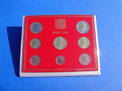 Official Rare Vatican Set Of 8 Coins Euro 2015 Pope Francis • $220