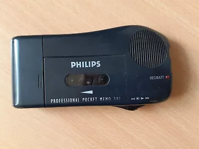 Vintage Philips Professional Pocket Memo 391 Voice Tape Recorder Dictaphone • £34.99
