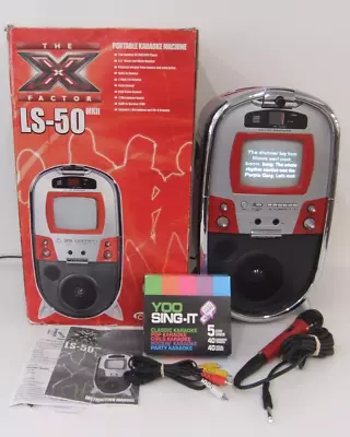 X-Factor LS-50 MKII Karaoke Vision DVD CD Player Karaoke Machine With Camera #W5 • £24.99