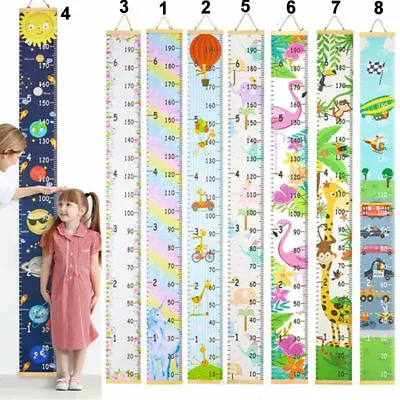 $11.13 • Buy Kids Baby Growth Height Chart Ruler Wall Hanging Measure Child's Bedroom Decor