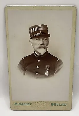 M. GALLET BELLAC CDV Photograph Man In Military Uniform. • £11.99