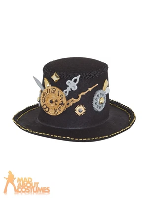 £10.49 • Buy Steampunk Mini Top Hat Halloween Victorian Mad Hatter 1920s Fancy Dress 