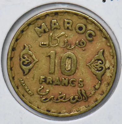 Morocco 1951 AH 1371 10 Francs 901553 Combine Shipping • $12.99